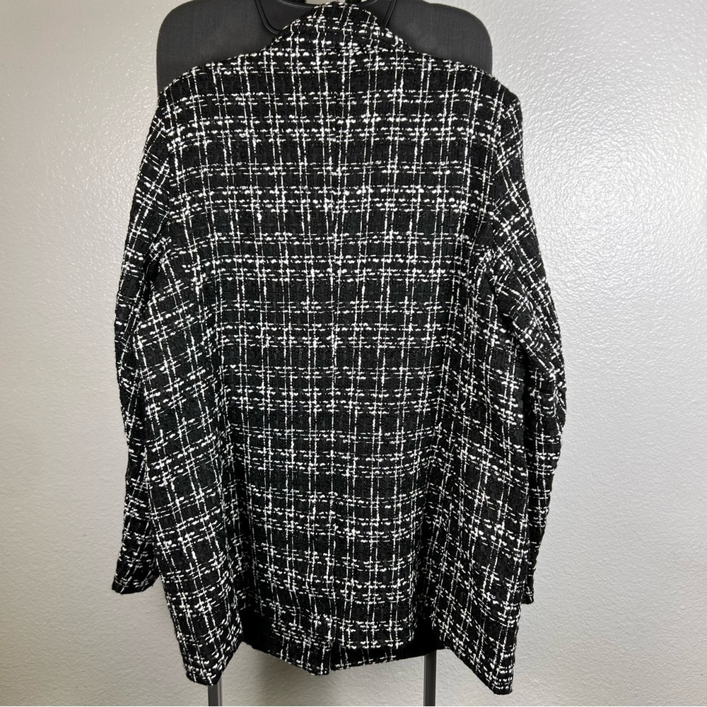 The Drop Black and White Plaid Women's Blazer Size XXL - Picture 5 of 9